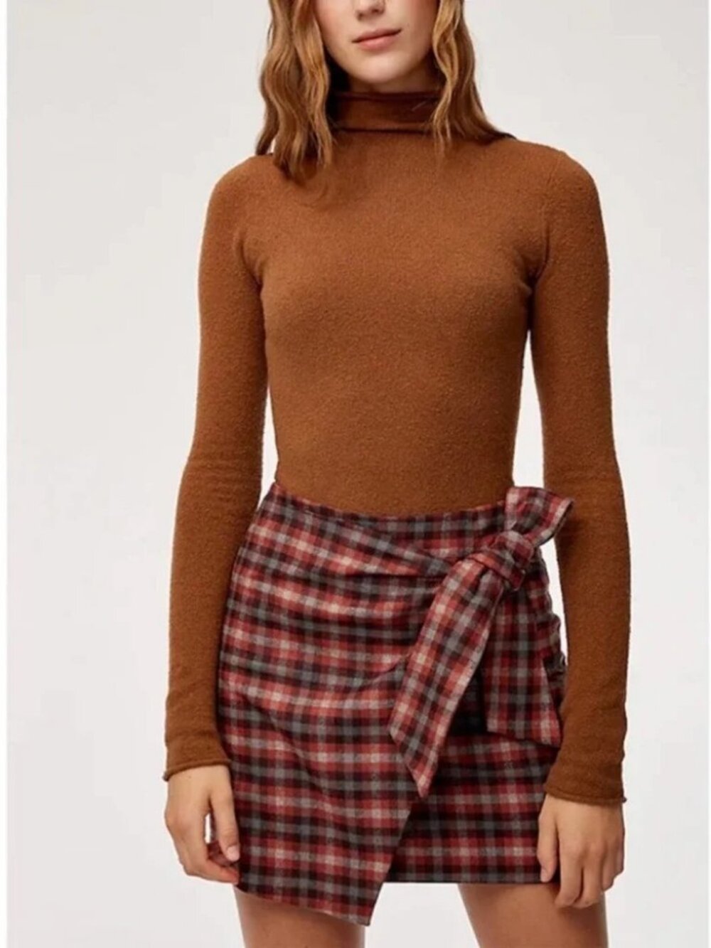 Aritzia Wilfred Dorine Skirt Wool Cashmere